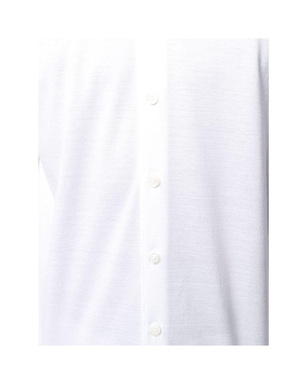 Barba Napoli White Buttoned Cotton Shirt for men