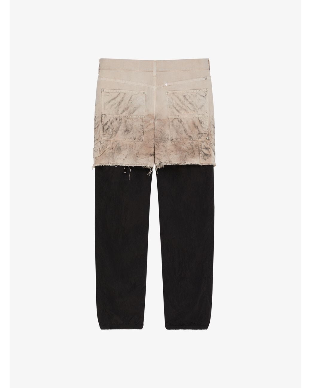 Givenchy White Jogger Pants With Cotton Carpenter Skirt for men
