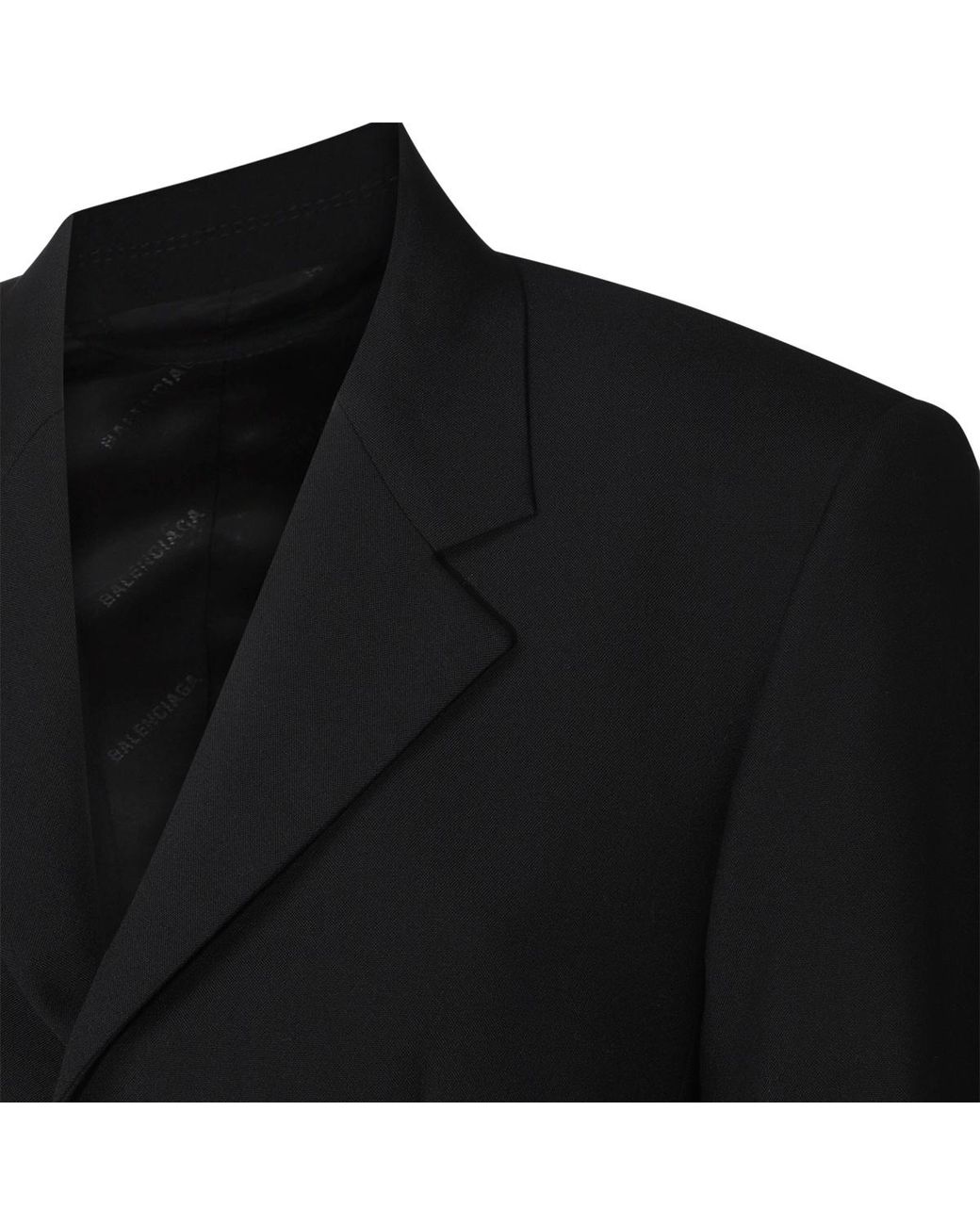 Balenciaga Black バレンシアガ アワーグラス シングルブレスト ジャケット