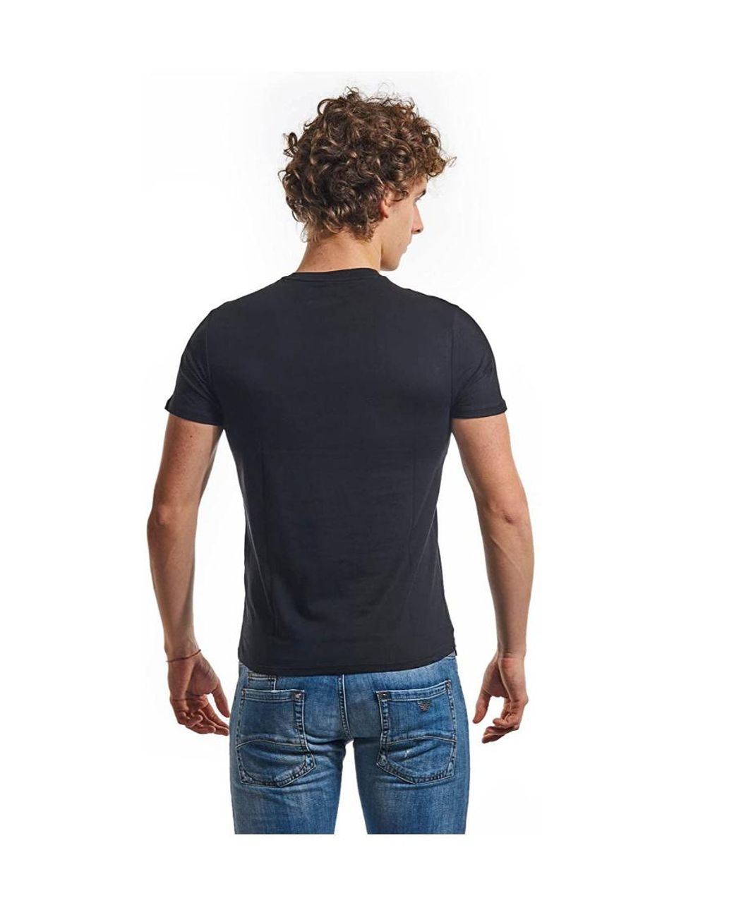 Armani Jeans Blue Logo T-Shirt for men