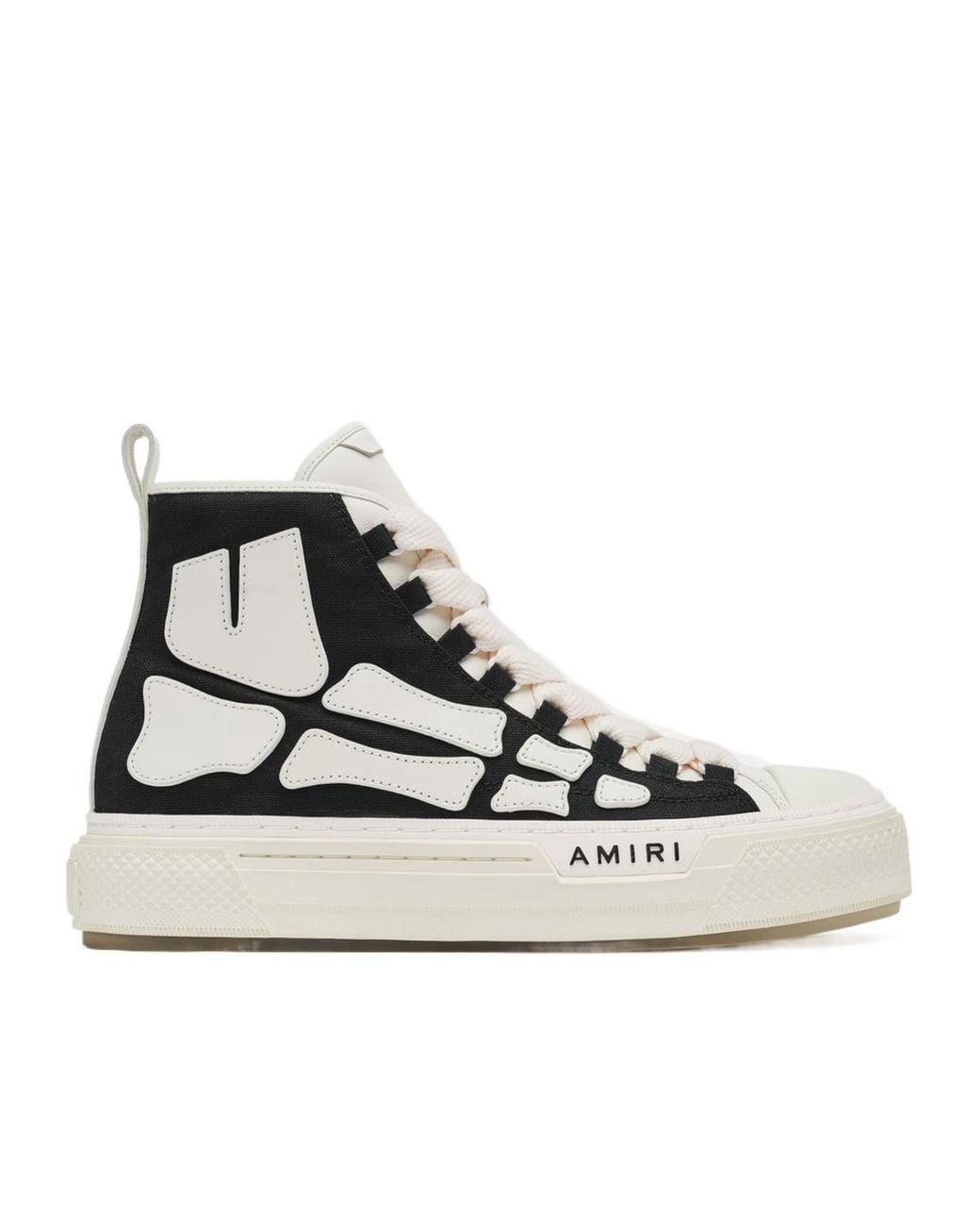 Amiri Black Lethestanether Trim Pull-Tab Sneakers For for men