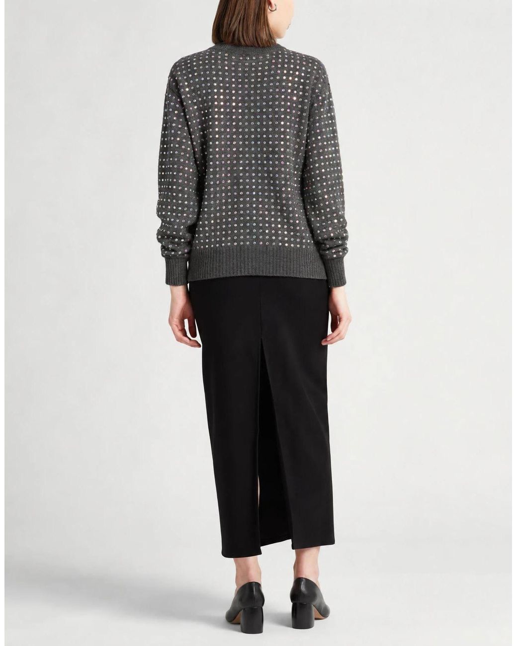 Sportmax Gray Knitted Jumpers