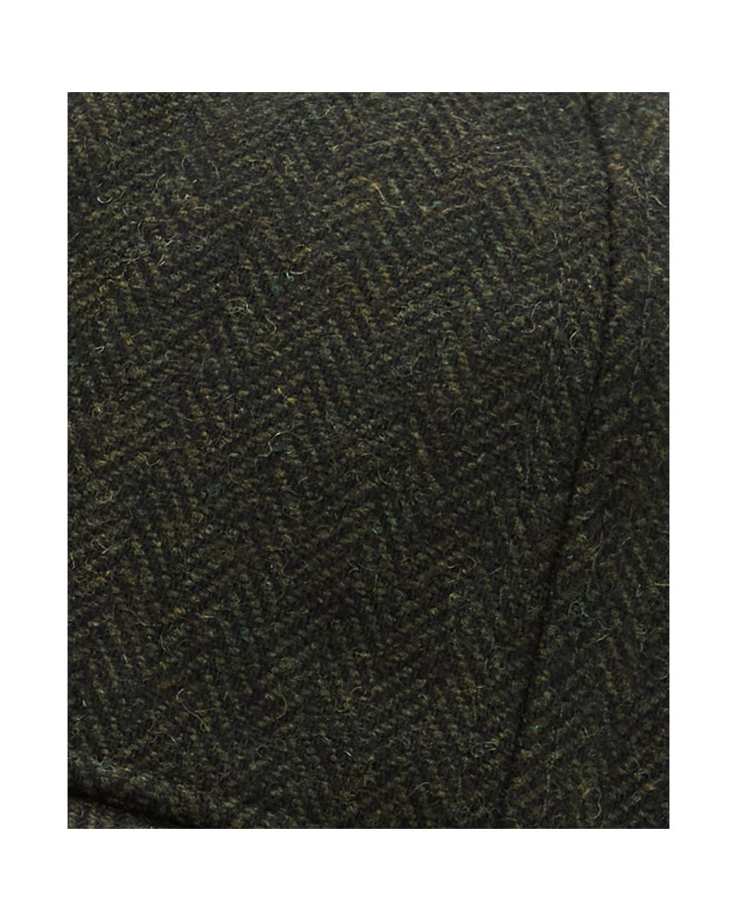 Barbour Green Wool Blend Cap for men