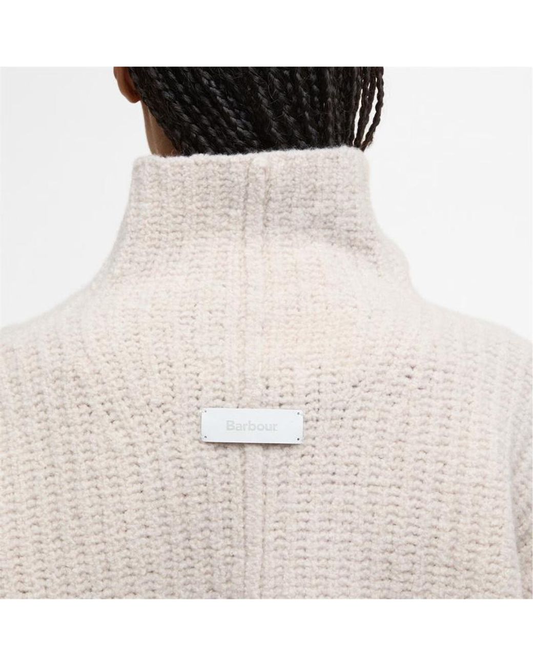 Barbour Natural Long-Sleeved Turtleneck Sweater