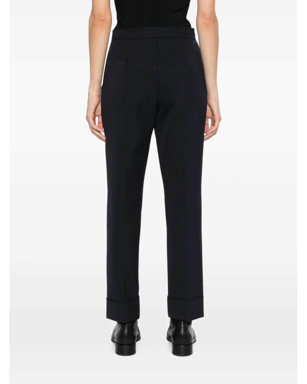 Herno Blue Logo Casual Pants