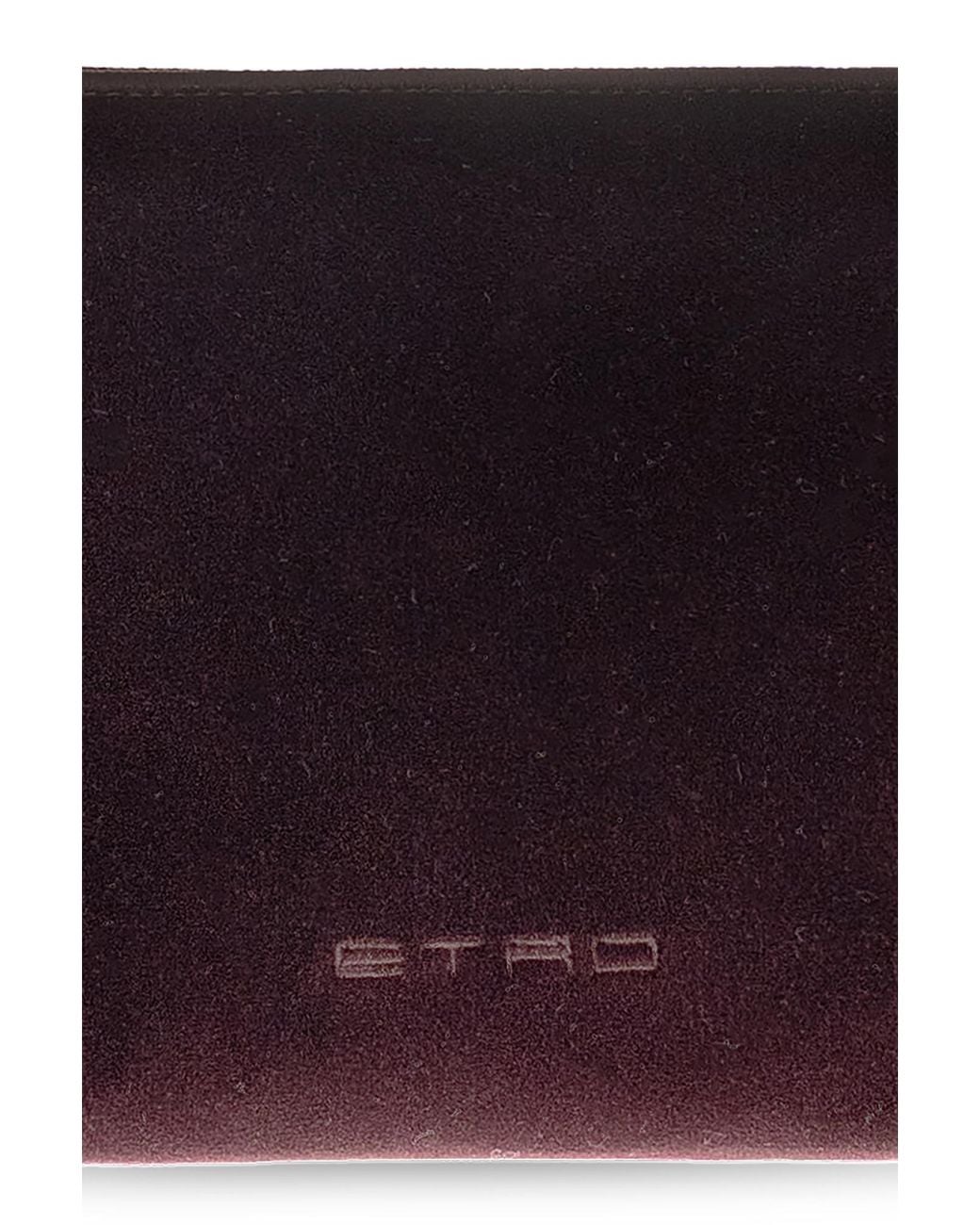 Etro Purple Logo Shoulder Bag