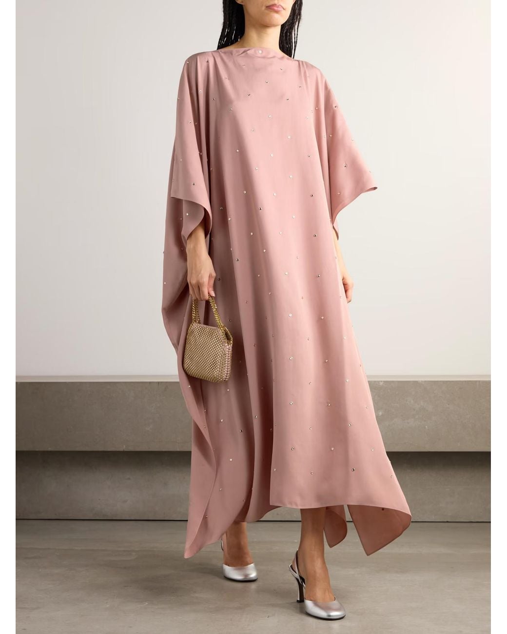 Stella McCartney Pink Rhinestone-Embellished Dress