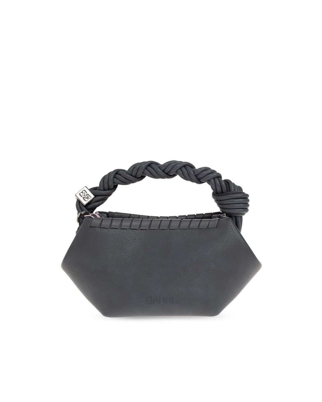 Ganni Black Handle Shoulder Bag
