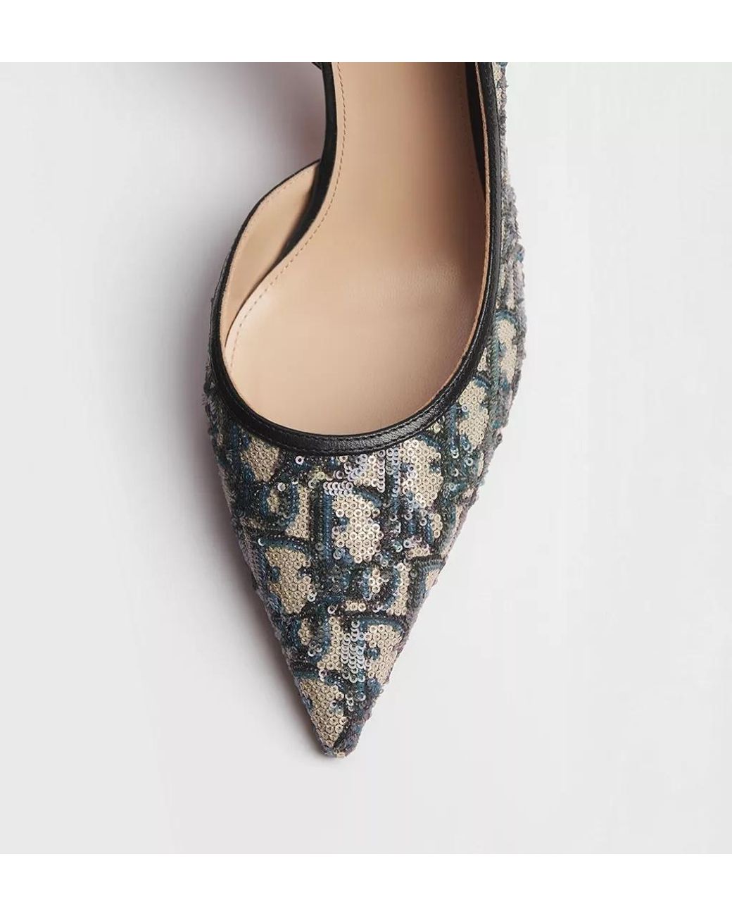 Dior Metallic Aable Slingback Pump