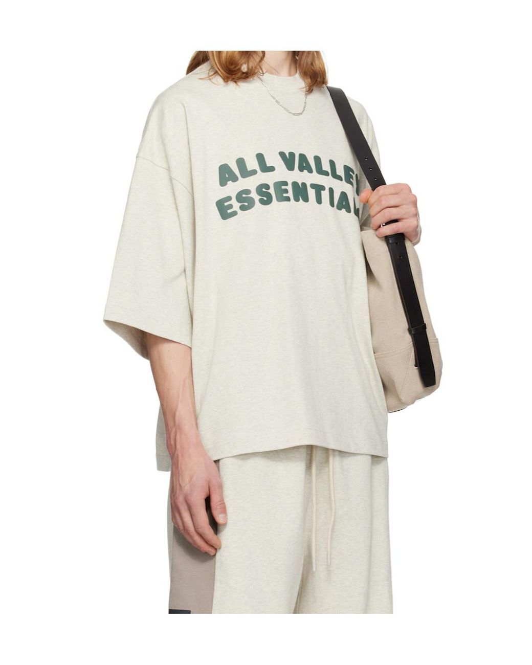Fear Of God Gray Merch Tee Boxy Fit for men
