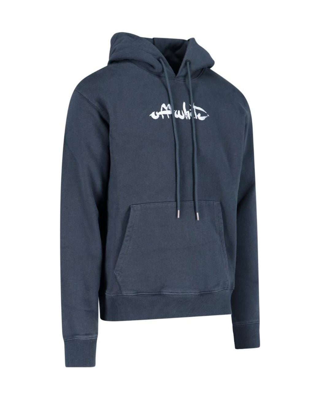 Off-White c/o Virgil Abloh Blue Arrows-Print Hoodie for men
