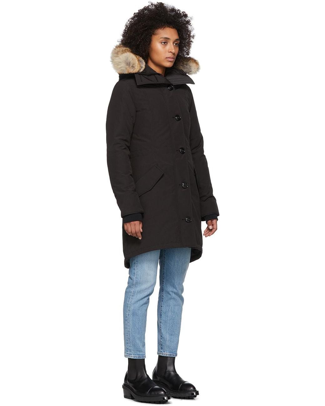 Canada Goose Black Rossclair Hooded Parka