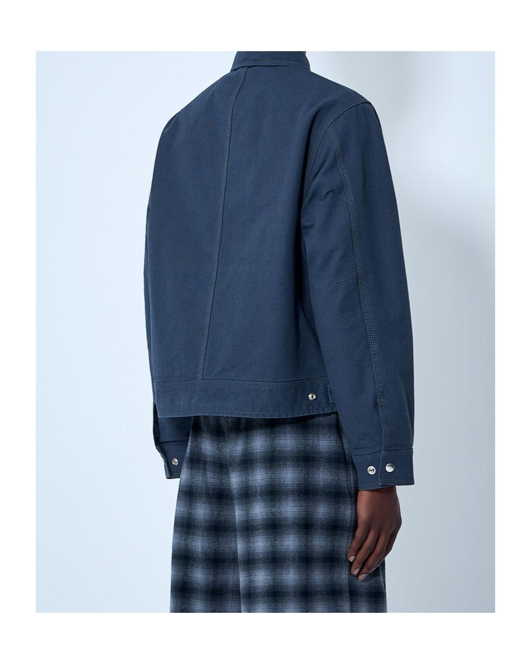 Stussy Blue Stüssy Workgear Collared Zip Jacket
