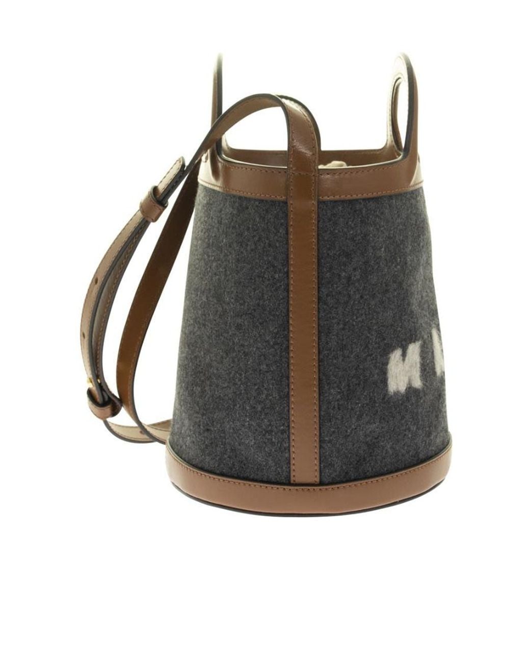 Marni Black Tropicalia Mini Bucket Bag