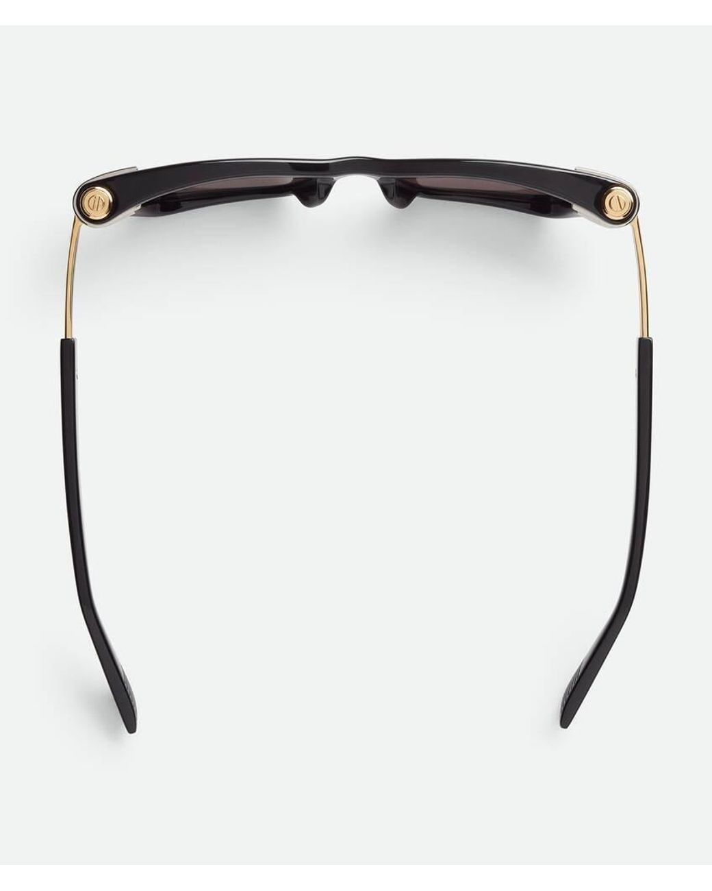 Bottega Veneta White Bolt Squared Sunglasses for men