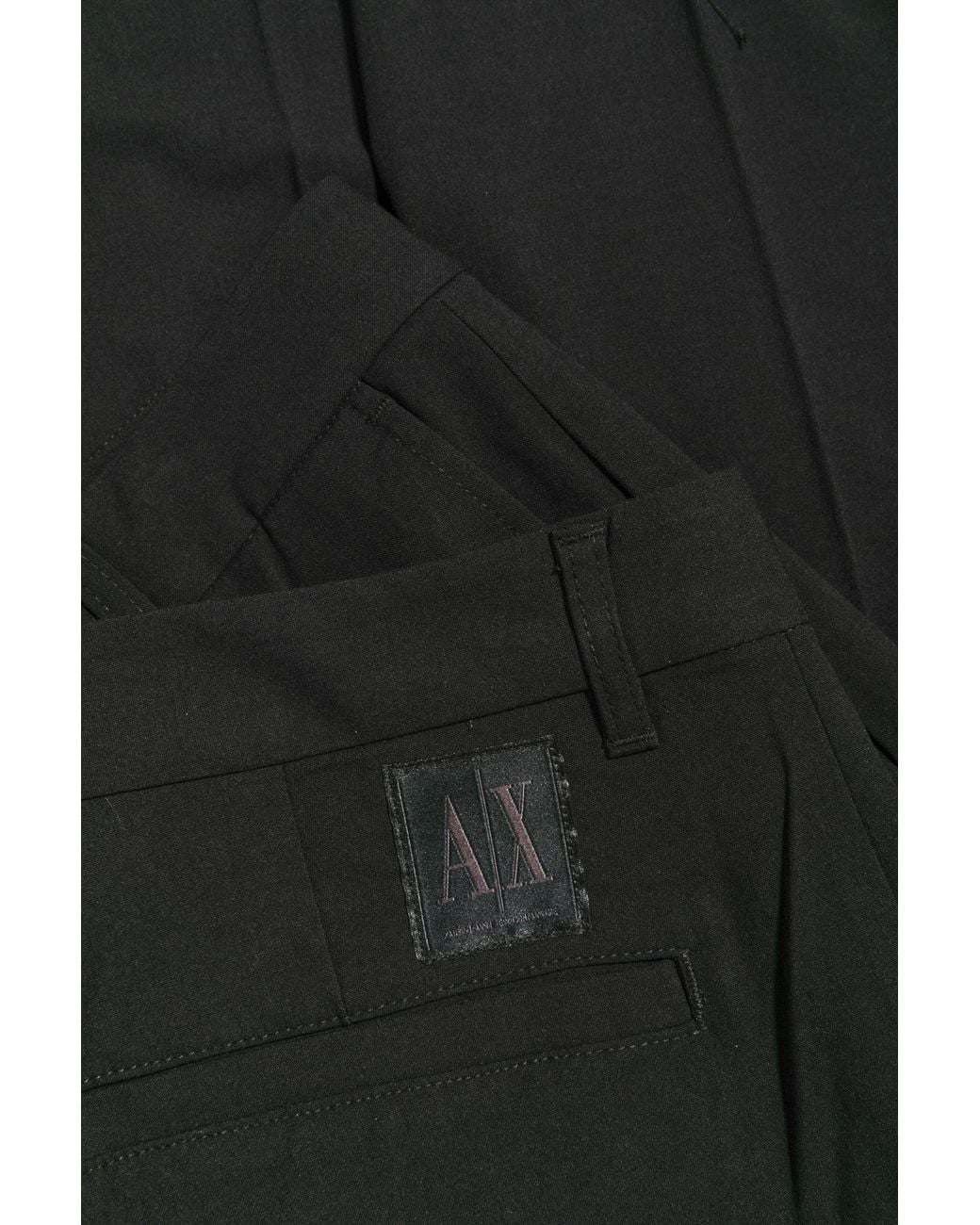 ARMANI EXCHANGE Blue Straight-Leg Tailored Trousers for men
