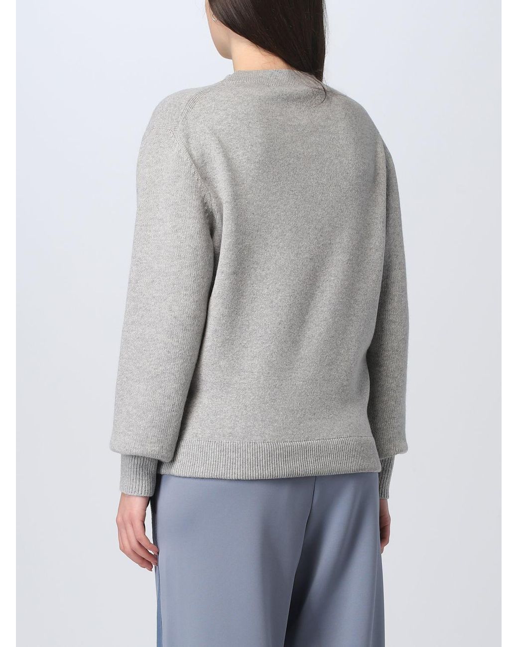 Fendi Gray Crewneck Knit Sweater
