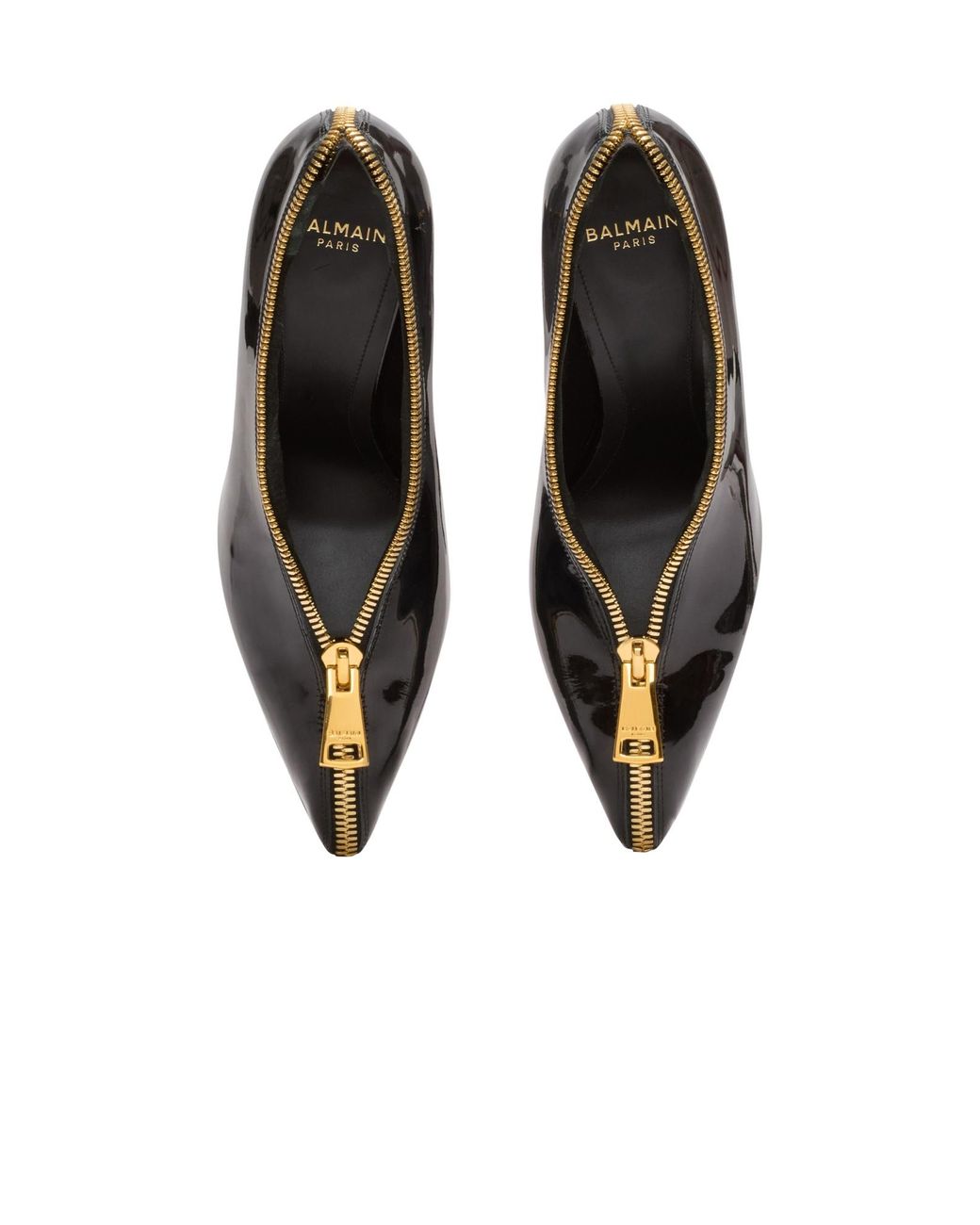 Balmain Black Zip Wedge Pumps