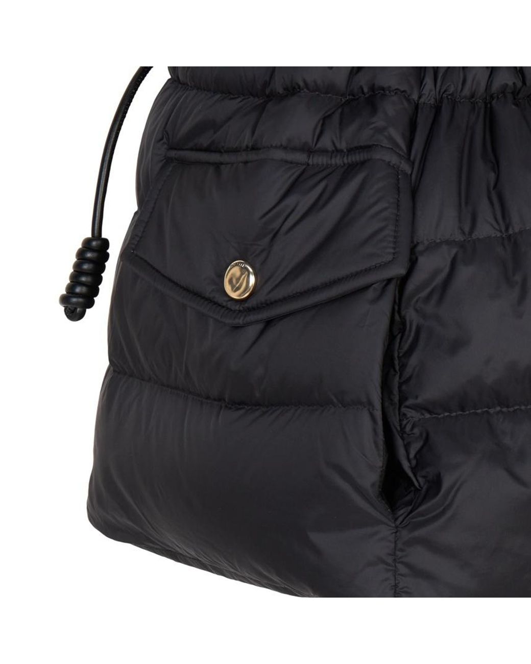 Moncler Black Raies Hooded Short Down Jacket