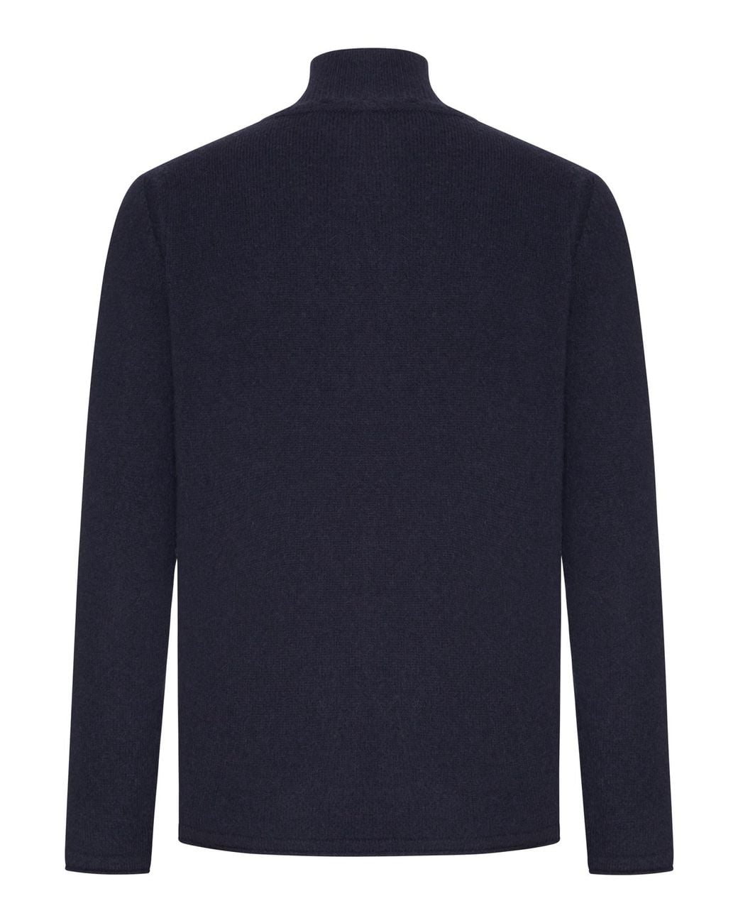 Roberto Collina Blue Mock-Neck Knitted Jumper for men