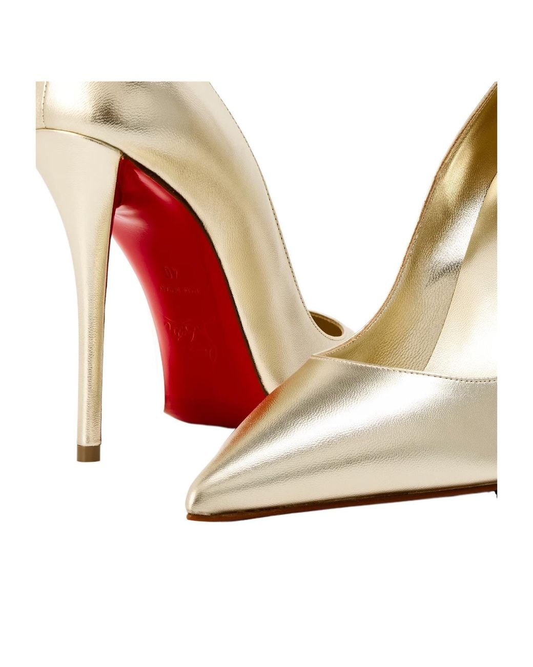 Christian Louboutin Metallic Sole Leather Miss Z Pumps