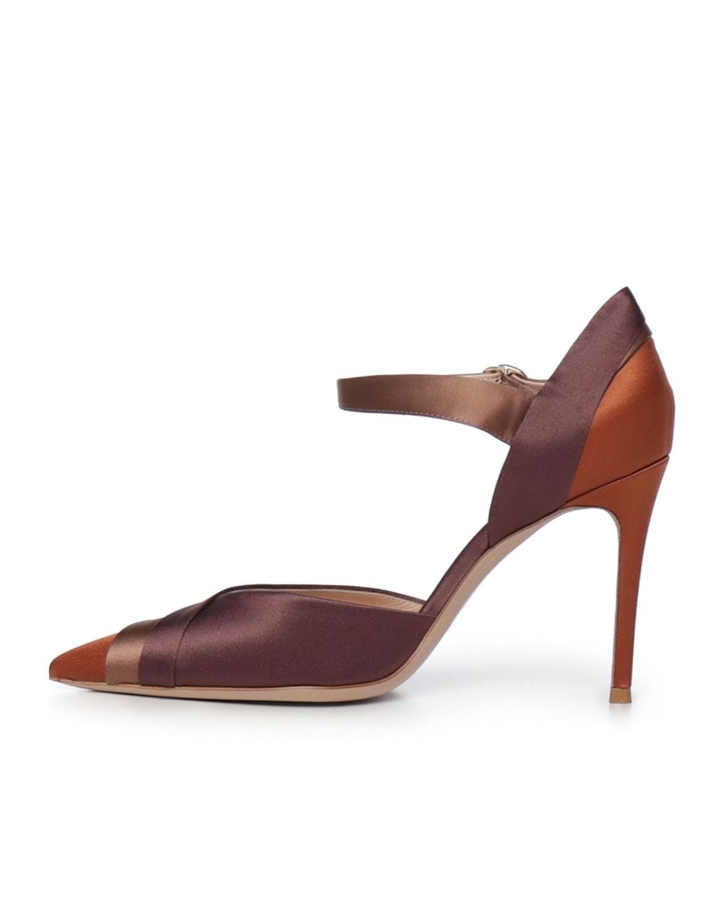 Gianvito Rossi Brown Pointed-Toe High Heels