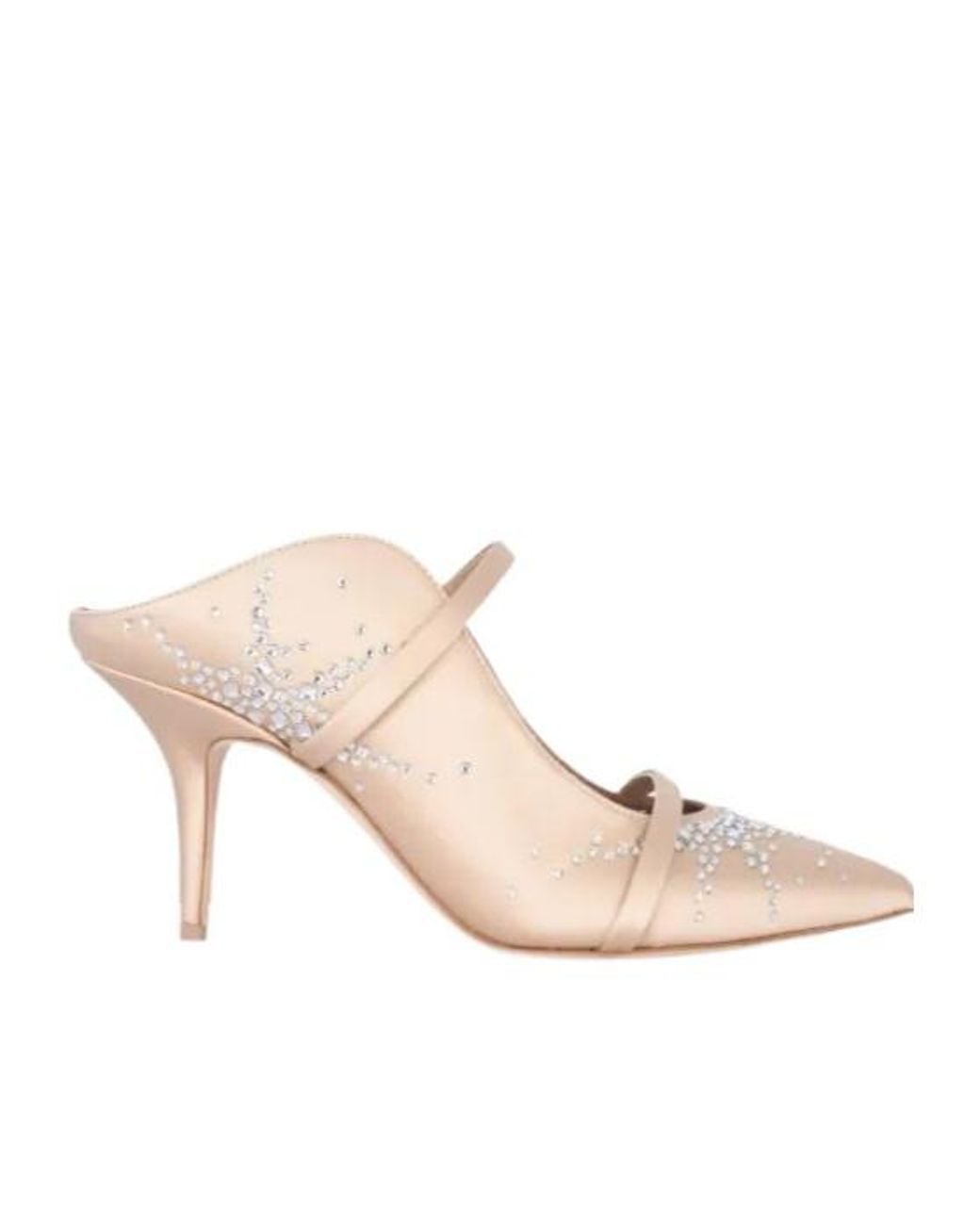 Malone Souliers Pink Maureen Rhinestone-Embellished Mules