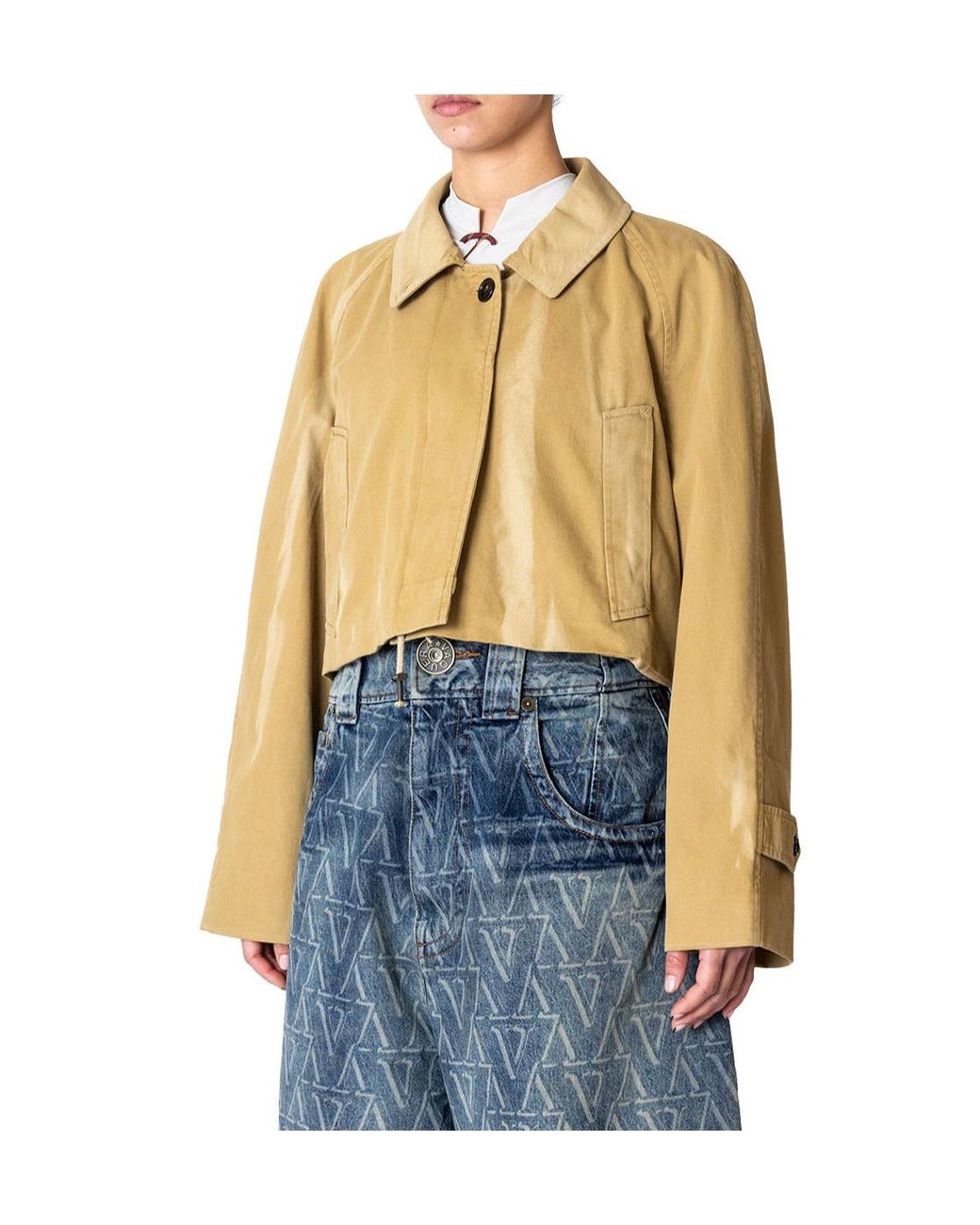 Acne Natural Long-Sleeved Casual Jacket