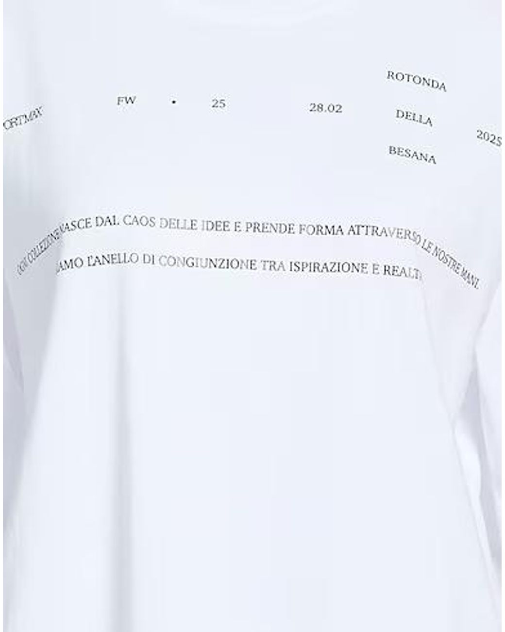 Sportmax White Casual Printed T-Shirt