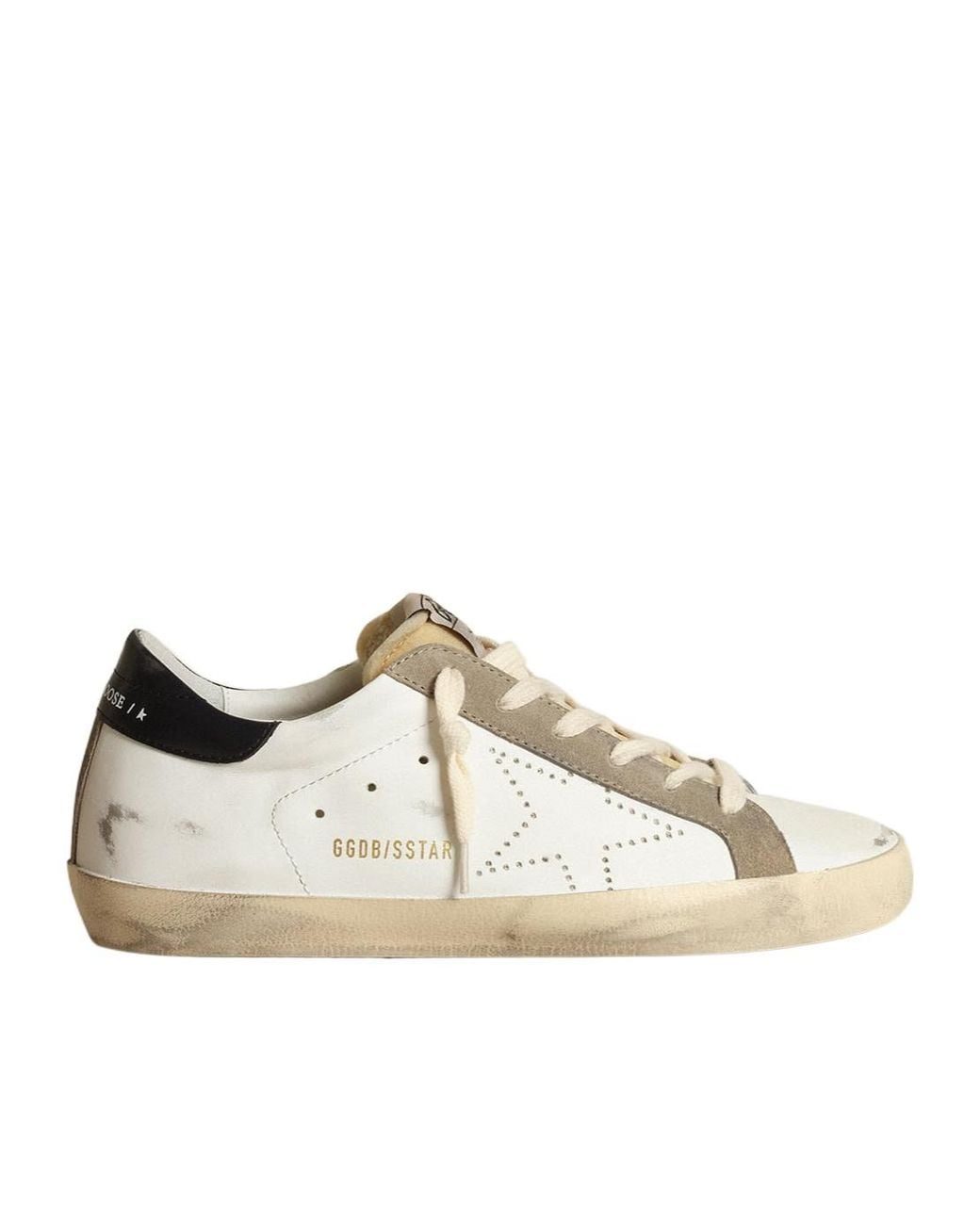 Golden Goose Deluxe Brand White Super Star Skate Lace-Up Sneakers