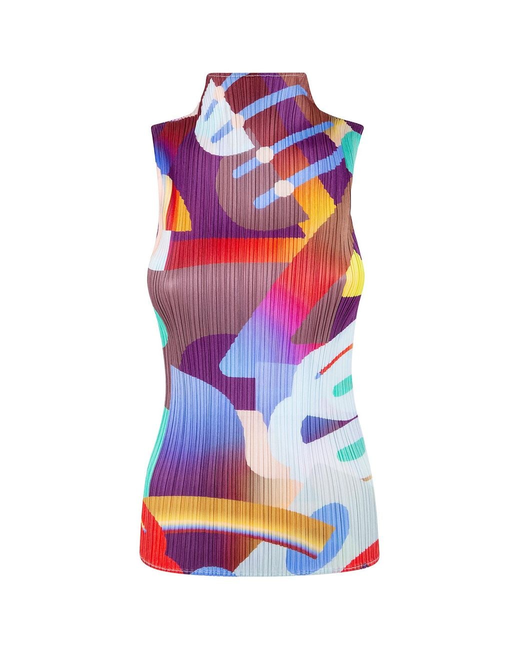 Pleats Please Issey Miyake Multicolor Pleats Please Issey Miyake Playground Top