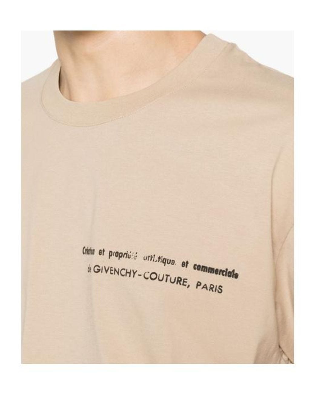Givenchy Natural Logo-Print T-Shirt for men