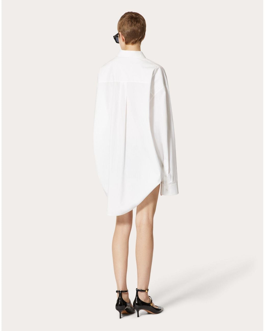 Valentino White Chain 1967 Long-Sleeved Mini Dress