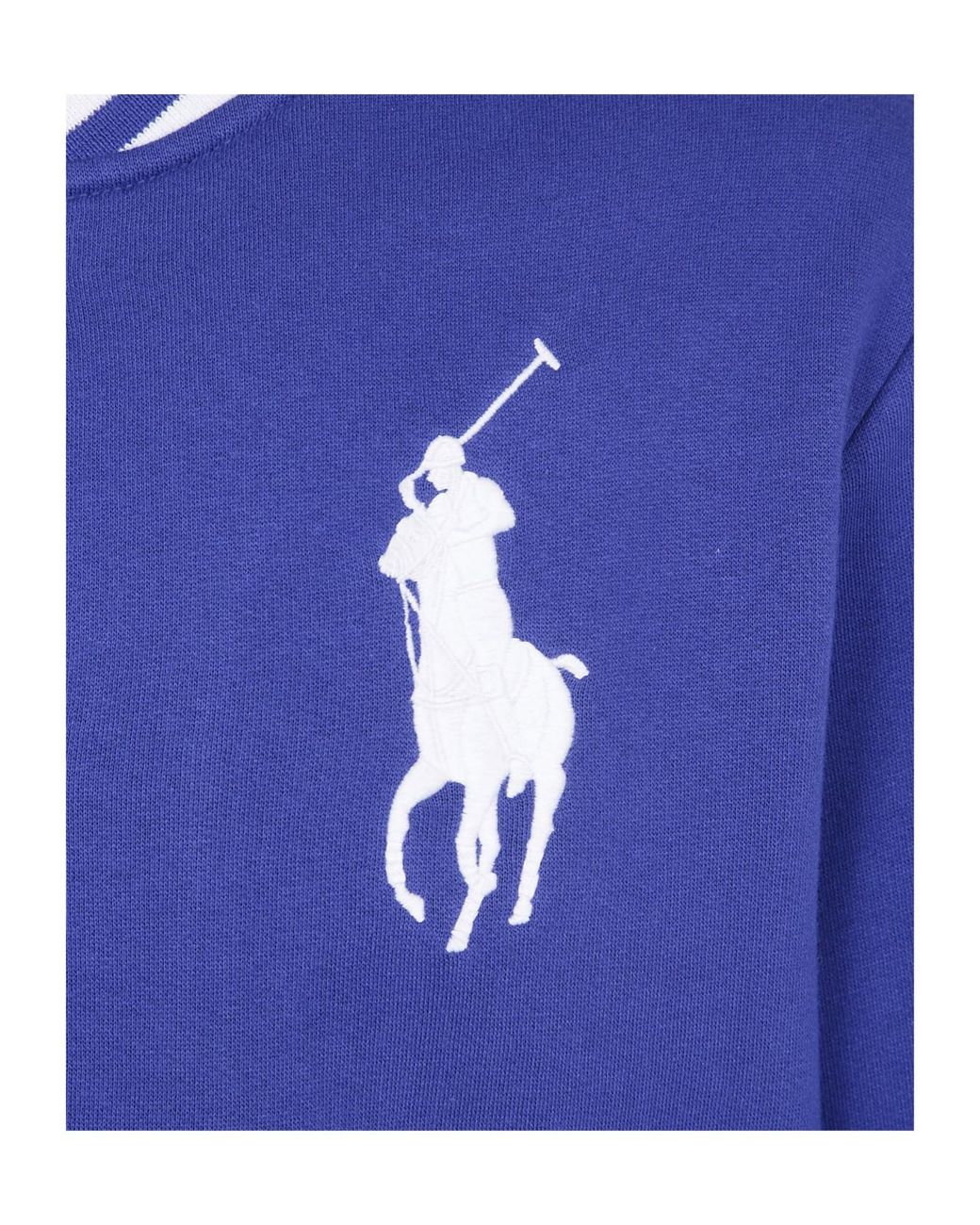 Polo Ralph Lauren Blue Pony Embroidered Varsety Jacket for men