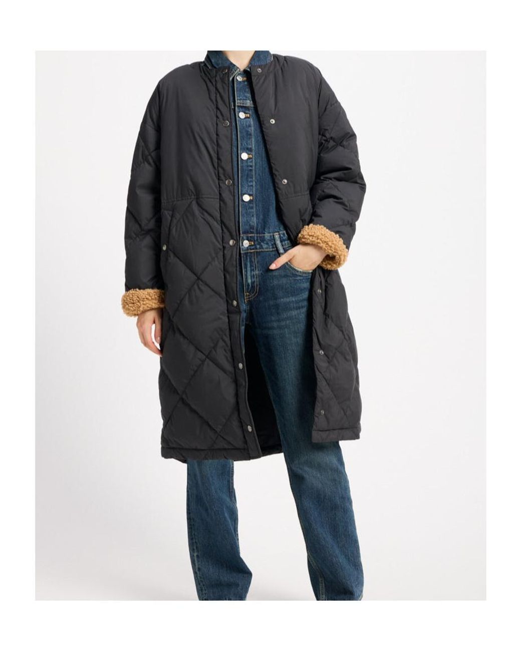 Pyrenex Black Blossom Long-Sleeved Down Jacket