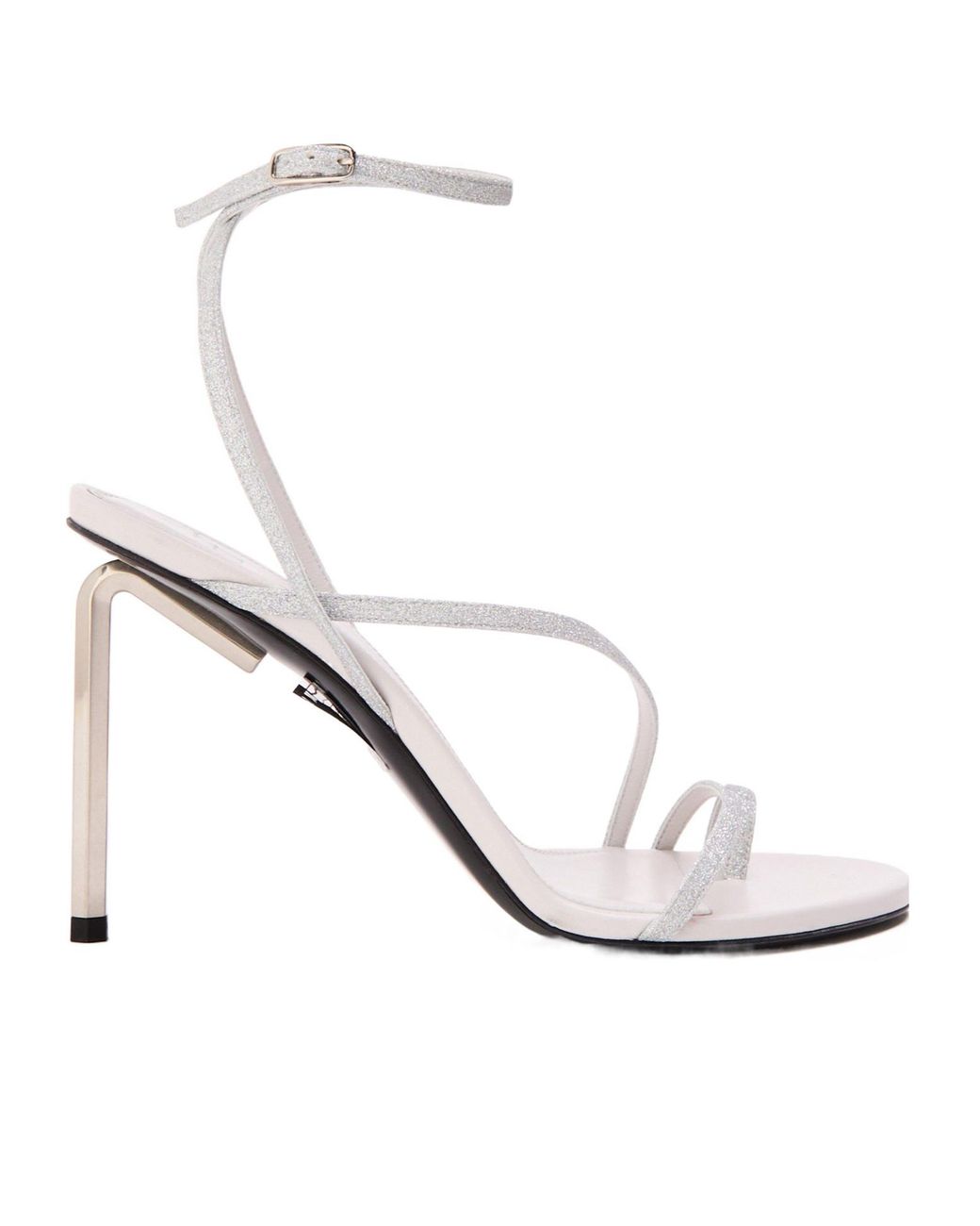 Off-White c/o Virgil Abloh White Toeloop Stiletto Heel Sandals