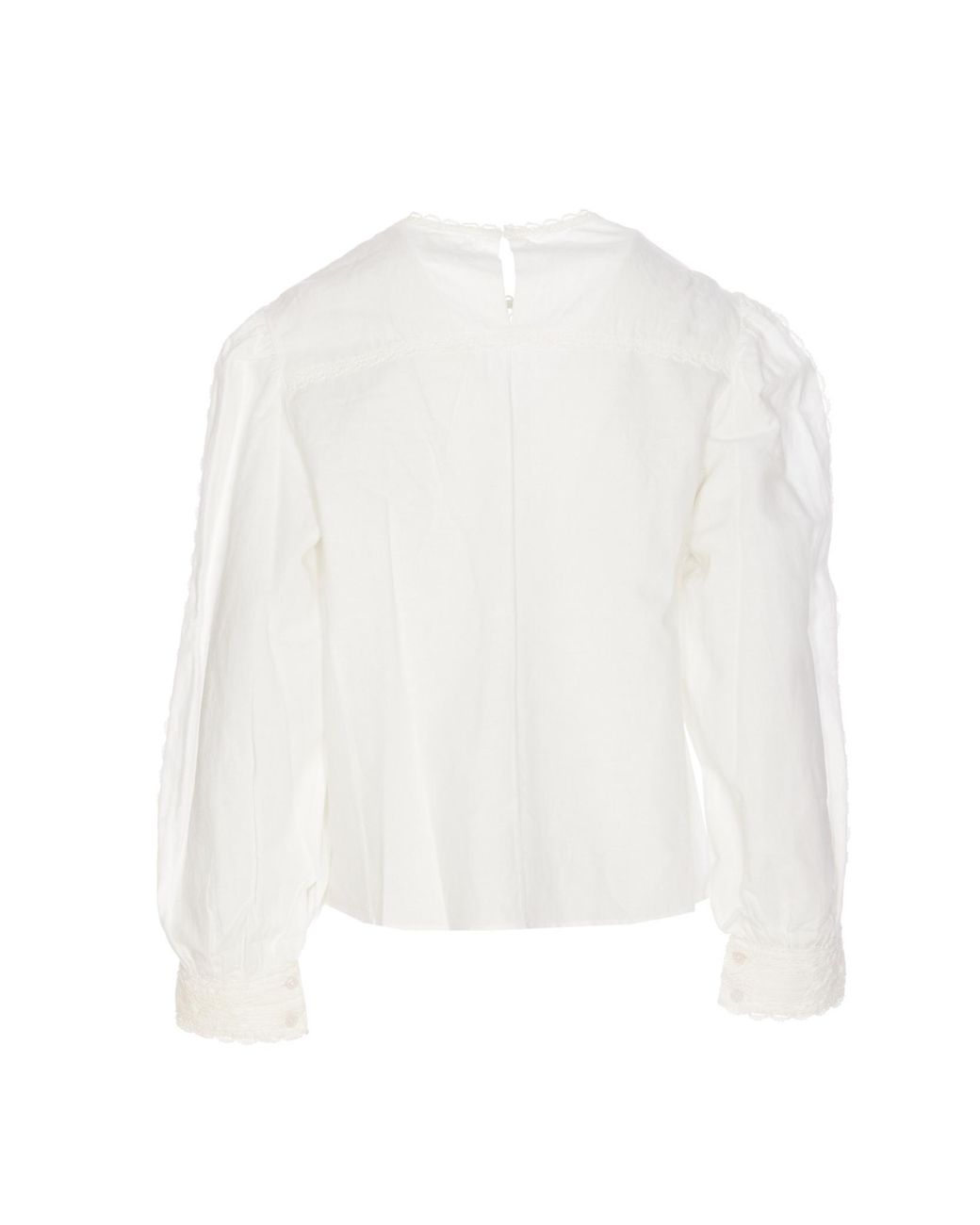 Isabel Marant White Shirt With Lace Detailing