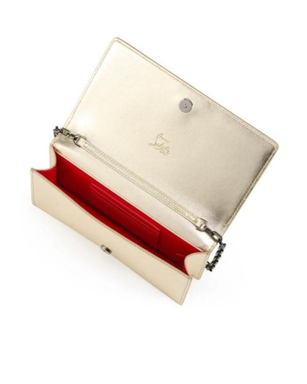 Christian Louboutin Natural Chain Logo Shoulder Bag