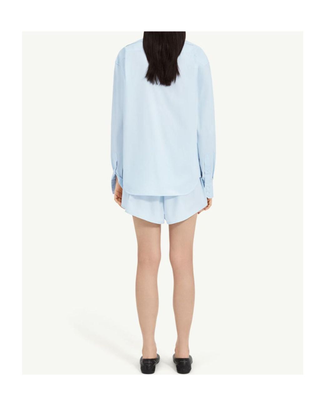 MM6 by Maison Margiela Blue Relaxed V-Neck Shirt