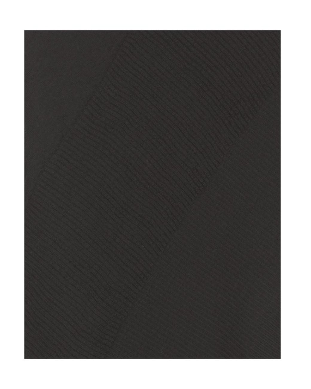 Rick Owens Black Asymmetric Knitted Cardigan