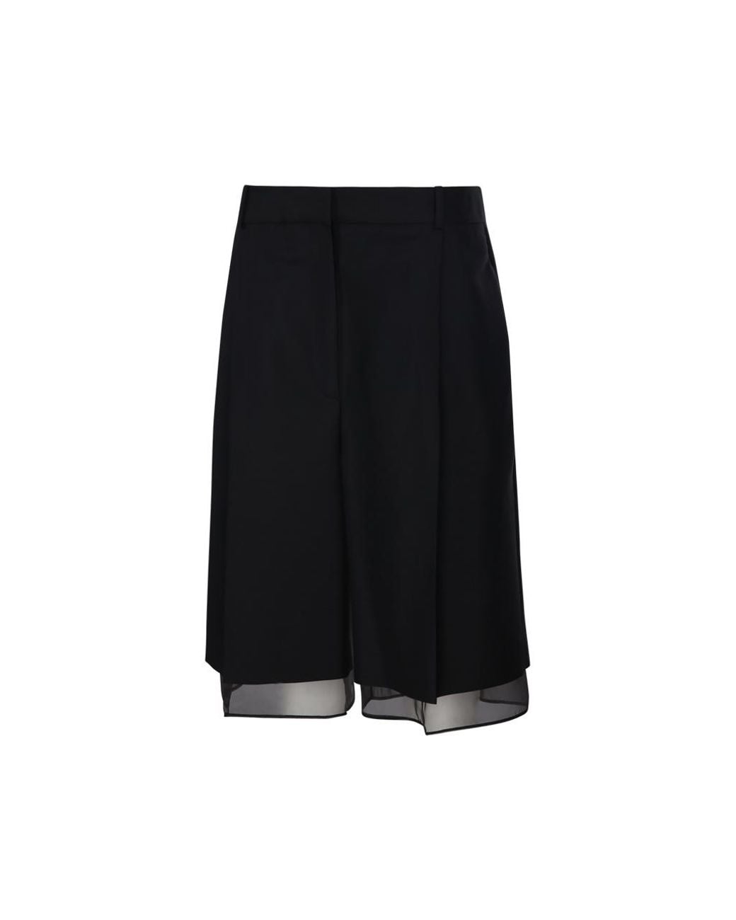 Rohe Black Sheer Hem Bermuda Shorts