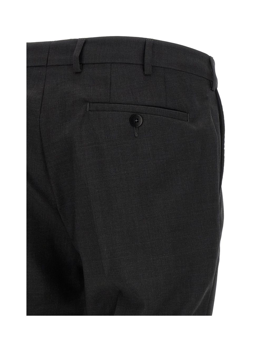 Pal Zileri Black Single-Breasted Wool Suit for men