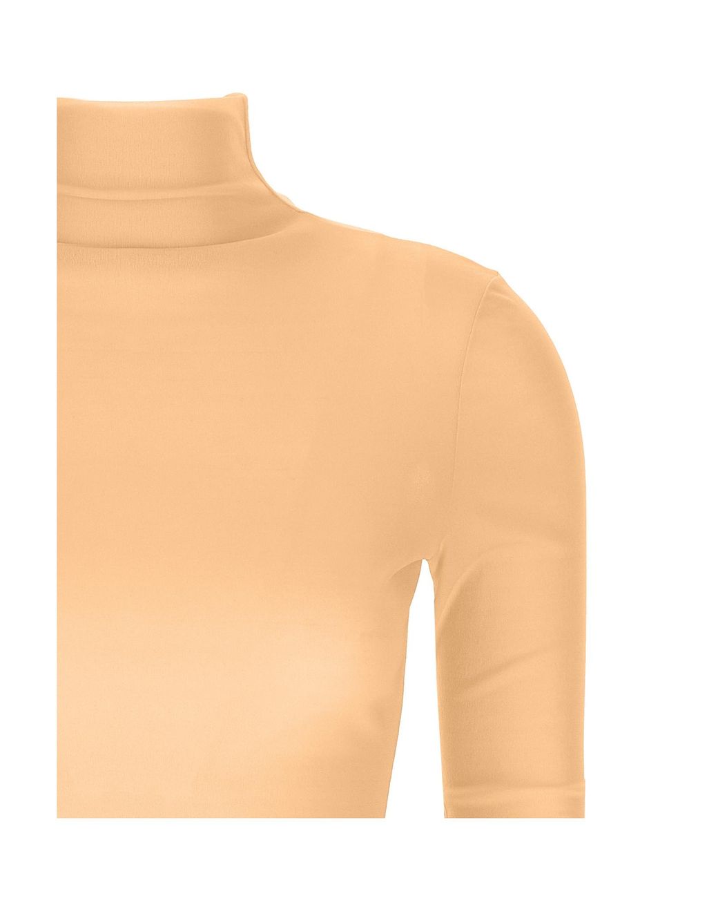 Jil Sander White Long-Sleeved Turtleneck Top