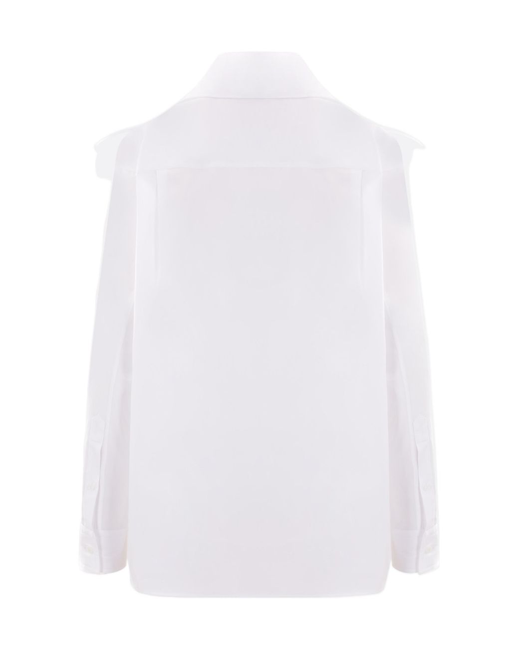 McQueen White Long Sleeved Buttoned Poplin Shirt
