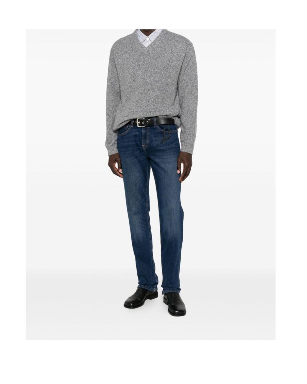 7 For All Mankind Blue Logo Jeans for men