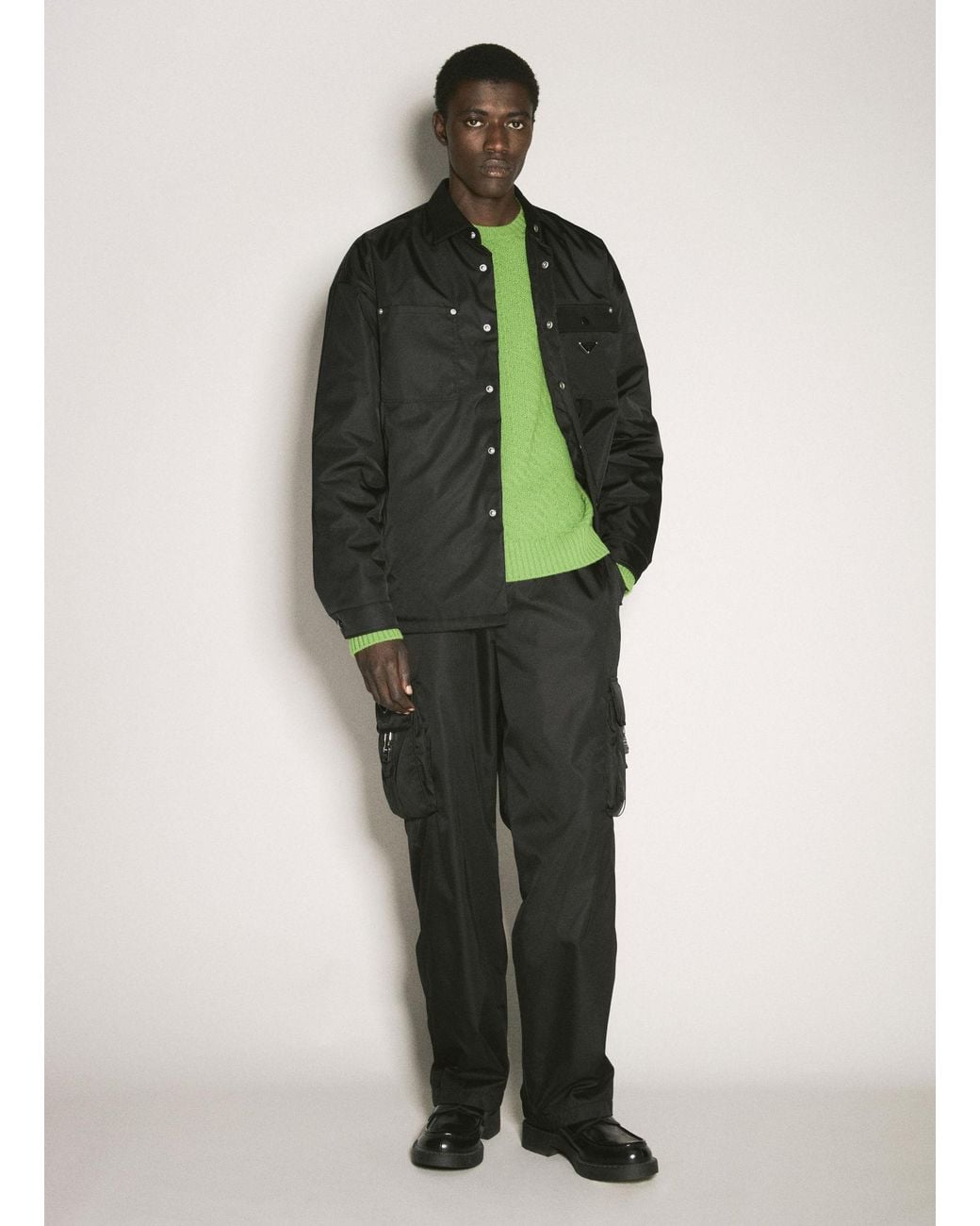 Prada Green Long Sleeved Jumper for men
