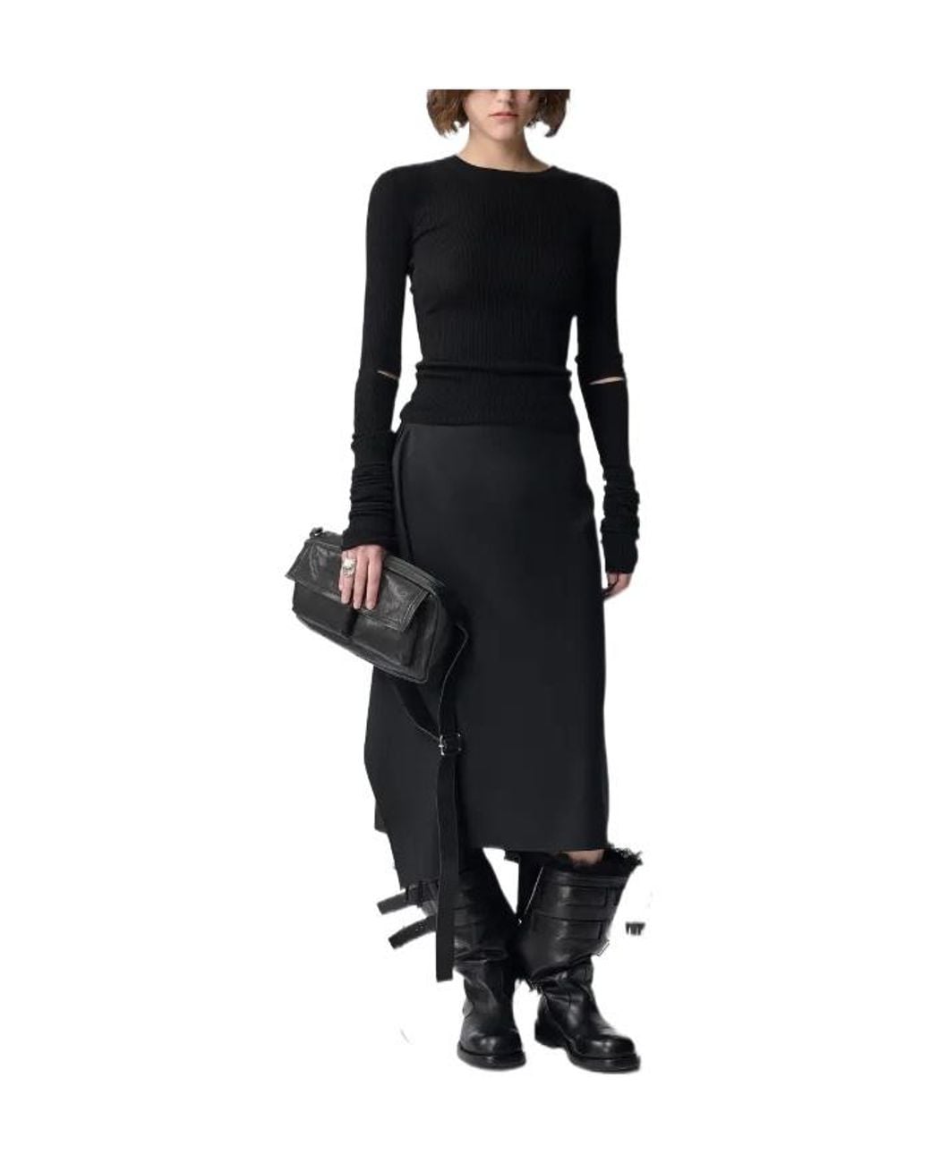 Ann Demeulemeester Black Lyell Top