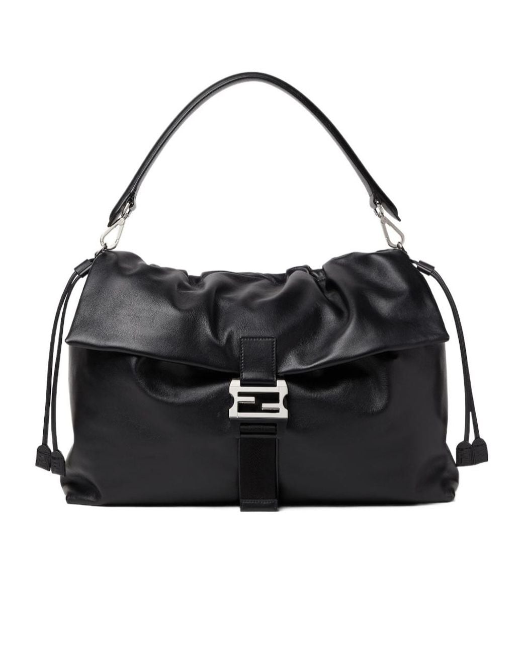 Fendi Black Flux Maxi Shoulder Bag for men