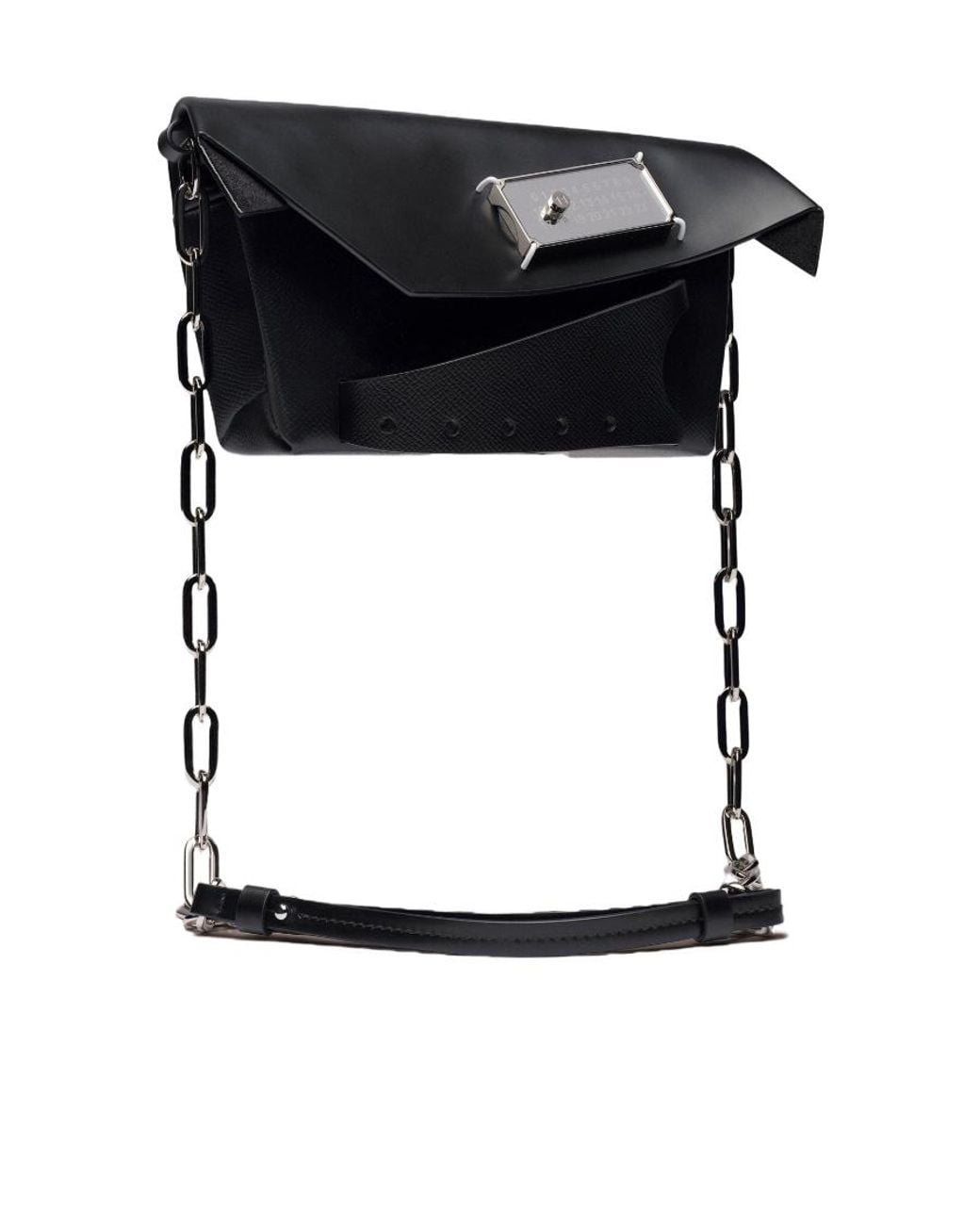 Maison Margiela Black Snatched Small Shoulder Bag for men
