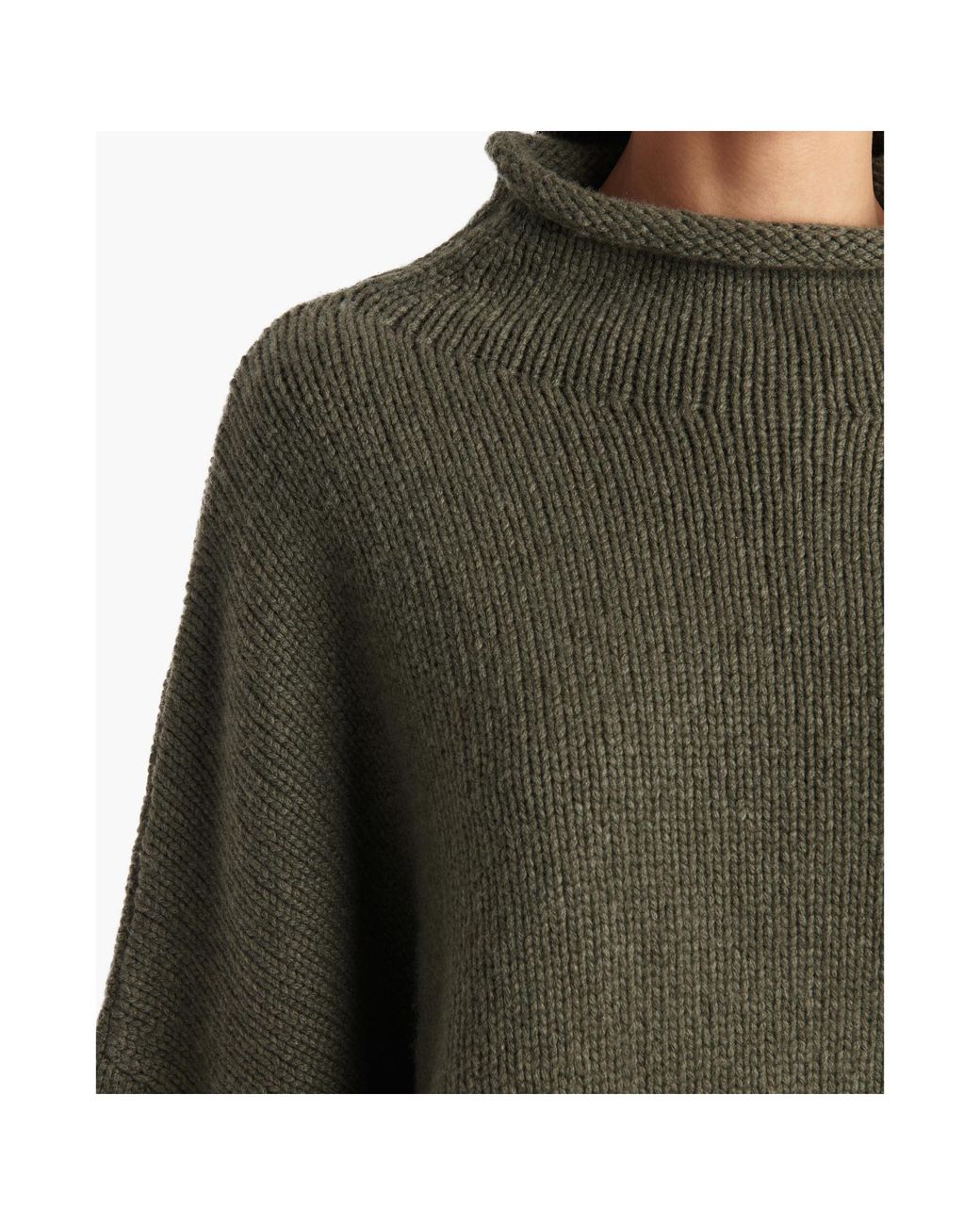Khaite Green Juniper Roll Neck Sweater